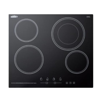 Image for Summit Appliance 230v 4-Burner Glass-Top Cooktop In Black With Digital Controls from HD Supply