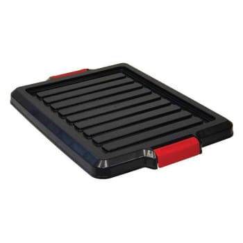 Image for Quantum Storage Systems Latch Container Lid, 7 Gallon, Black, Case Of 6 from HD Supply