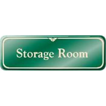 Image for Storage Room Interior Sign, Green, 9 X 3 from HD Supply