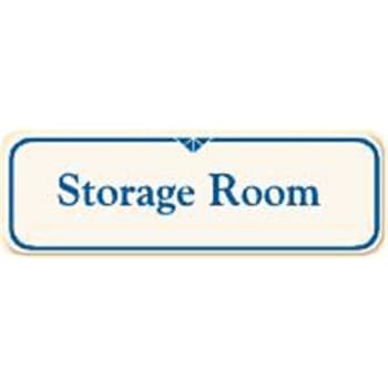 Image for Storage Room Interior Sign, Ivory, 9 X 3 from HD Supply
