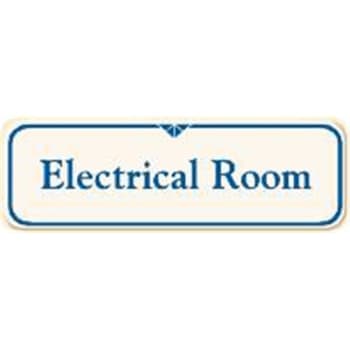 Image for Electrical Room Interior Sign, Ivory, 9 X 3 from HD Supply
