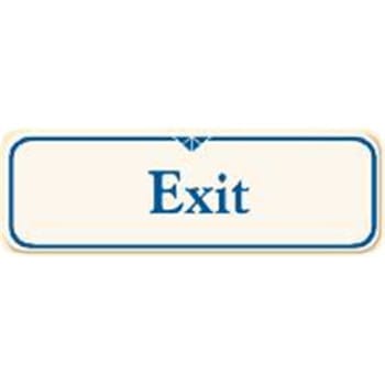 Image for Exit Interior Sign, Ivory, 9 X 3 from HD Supply