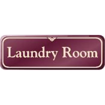 Image for Laundry Room Interior Sign, Burgundy, 9 x 3 from HD Supply