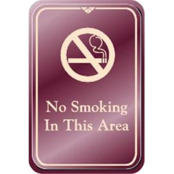 Image for No Smoking in This Area Interior Sign, Burgundy, 6 x 9 from HD Supply