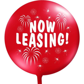 Image for Now Leasing Balloon, Red from HD Supply
