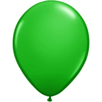 Standard Color Balloons, Green, 11, Package Of 100