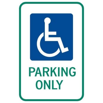 Image for Ohio Parking Only" Disabled Parking Sign, Reflective, 12 x 18" from HD Supply