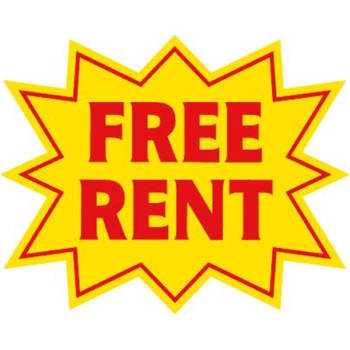 Image for Promotional Free Rent Burst Sign, 22-1/2 X 18" from HD Supply