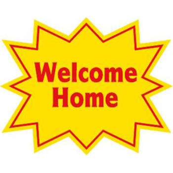 Image for Promotional Welcome Home Burst Sign, 22-1/2 X 18" from HD Supply