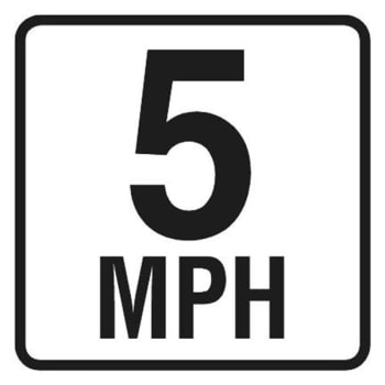 Image for Speed Limit 5 Mini Sign, Non-Reflective, 12x12 from HD Supply