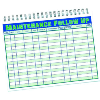 Maintenance Follow-Up Manager Book