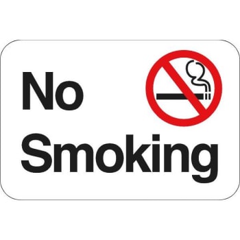 Image for "NO SMOKING" Sign, Non-Reflective, 18 x 12" from HD Supply