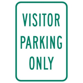 Image for "Visitor Parking Only" Sign, Reflective, 12 x 18" from HD Supply