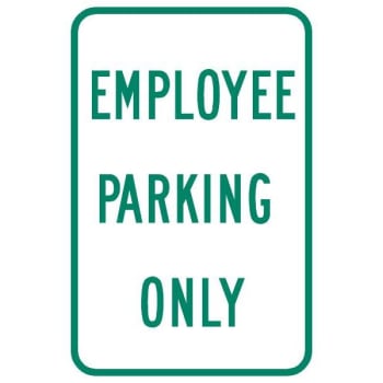 Image for "Employee Parking" Only" Sign, Reflective, 12 x 18" from HD Supply