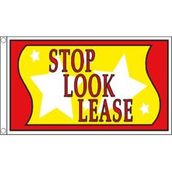 Image for Horizontal Stop! Look! Lease! Flag, Stars, 5' X 3' from HD Supply