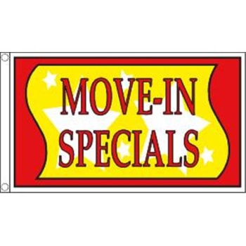 Image for Horizontal Move-In Specials Flag, Stars, 5' X 3' from HD Supply