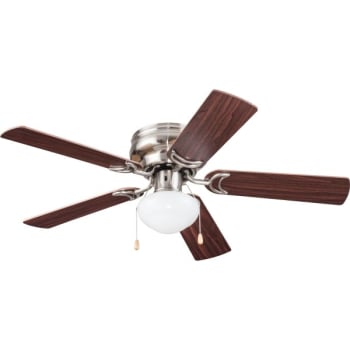 Seasons® 42 in. 5-Blade LED Ceiling Fan w/ Light (Brushed Nickel))