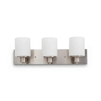 Seasons Dane 24 In. 3-Light Bath Vanity Fixture Satin Nickel