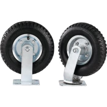 Hospitality 1 Source Set Of Four 8" Fully Pneumatic Bellman's Cart Wheels