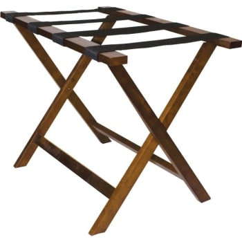 Image for Hospitality 1 Source® Walnut Luggage Rack, Carton Of 4 from HD Supply