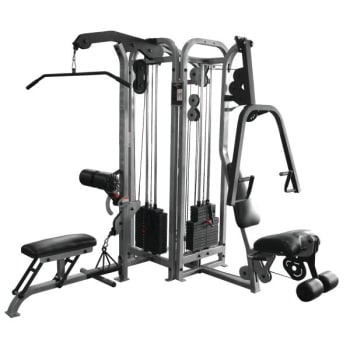 Image for Corner Unit Gym - Leg Curl, Extension, Chest & Shoulder Press, Hi Lat Pull & Row from HD Supply