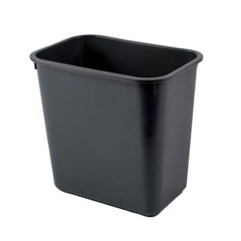 Image for Hapco 8 Quart Rectangular Wastebasket, Graphite Finish, (12-Case) from HD Supply