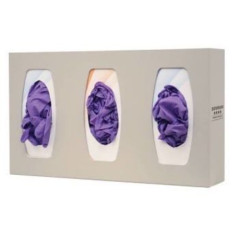 Bowman Dispensers Triple - Divided Injection Molded Quartz Beige Abs Plastic