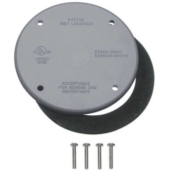 Carlon 4" Round Blank Electrical Cover