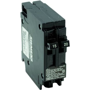 Image for Siemens 15/20 Amp Tandem Single-Pole Type Qt Circuit Breaker from HD Supply