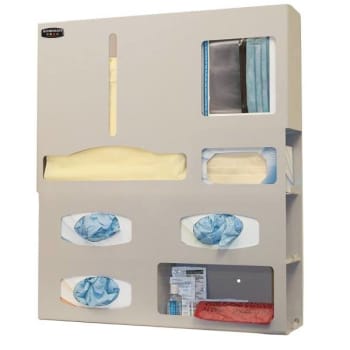 Bowman Dispensers Protective Wear Organizer Quartz Beige Abs Plastic
