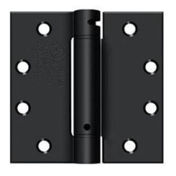Image for Global Door Controls 4.5" X 4.5" Matte Black Commercial Spring Hinge from HD Supply