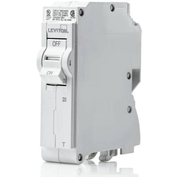 Image for Leviton 20 Amp 120 V Standard 1-Pole Thermal Magnetic Branch Circuit Breaker from HD Supply