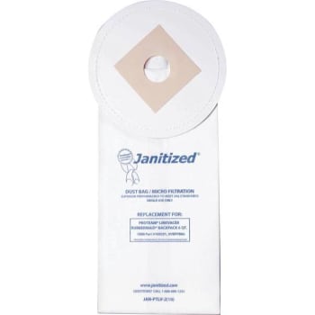 Image for Janitized Jan-Ptlv-2-10 Vacuum Bag (10-Pack) from HD Supply