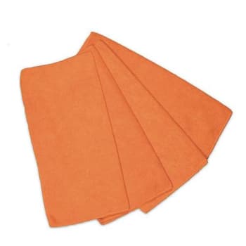Image for Knuckle Buster 16 In. X 16 In. Orange Multi-Purpose Microfiber Cloth (12-Pack) from HD Supply