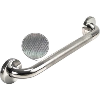 Image for Wingits 24 In. X 1.25 In. Diamond Knurled Grab Bar (Polished Stainless Steel) from HD Supply