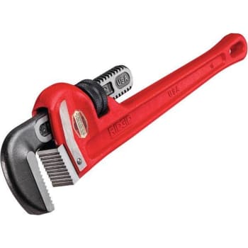 Ridgid 18 In. Pipe Wrench W/ Self-Cleaning Threads And Hook Jaws (For Plumbing Jobs)