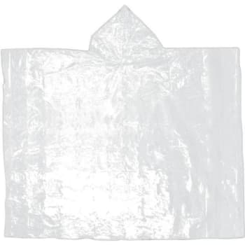 Image for Custom Leathercraft Unisex Large Emergency Rain Poncho (Clear) from HD Supply
