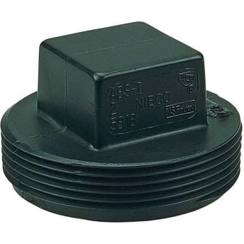 Nibco 4 In. ABS DWV Mipt Cleanout Plug