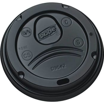 Image for Dixie Dome Large Black Disposable Plastic Hot Cup Lids (1000-Case) from HD Supply
