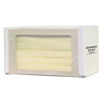 Bowman Dispensers Face Mask Dispenser - Earloop White Powder-Coated Steel