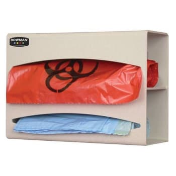 Bowman Dispensers Bag Dispenser - Double N Quartz Beige Abs Plastic