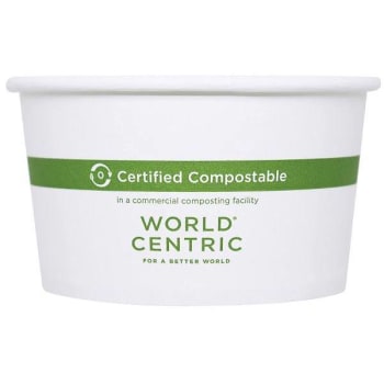 Image for World Centric 12 Oz. White Hot Bowl Paper W/ Bio Lining (500-Case) from HD Supply