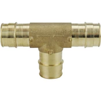 Apollo 1 In. PEX-A Expansion Barb Tee (Brass)