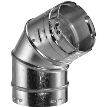 Image for Duravent 3 in. x 6 in. Type-B Gas Vent 45-Degree/60-Degree Elbow (For Chimney Pipe) from HD Supply