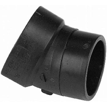 Image for Mueller Industries DWV ABS 22.5 Degree Street Fitting 4in from HD Supply
