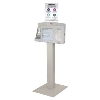 Bowman Dispensers Cover Your Cough Compliance Kit Stand W/respiratory Hygiene St