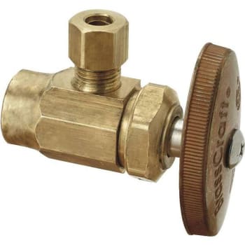 Image for Brasscraft 1/2 " Sweat Inlet X 1/4 " Od Outlet Angle Valve No-Lead Brass from HD Supply