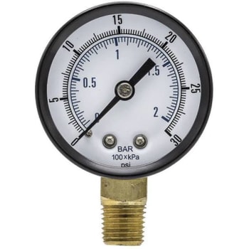 Image for 100 Series 2" Dial 1/4 Npt Lower Mount 30 Psi Utility Accessory from HD Supply