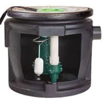 Image for Zoeller 1/2 HP Sewage Pump System W/ 2 In. Discharge And 24 In. X 24 In. Basin With Cover from HD Supply
