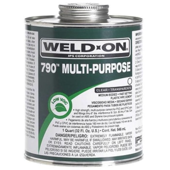 Image for Weld-On 16 oz. PVC 790 Multi-Purpose Cement (Clear) from HD Supply